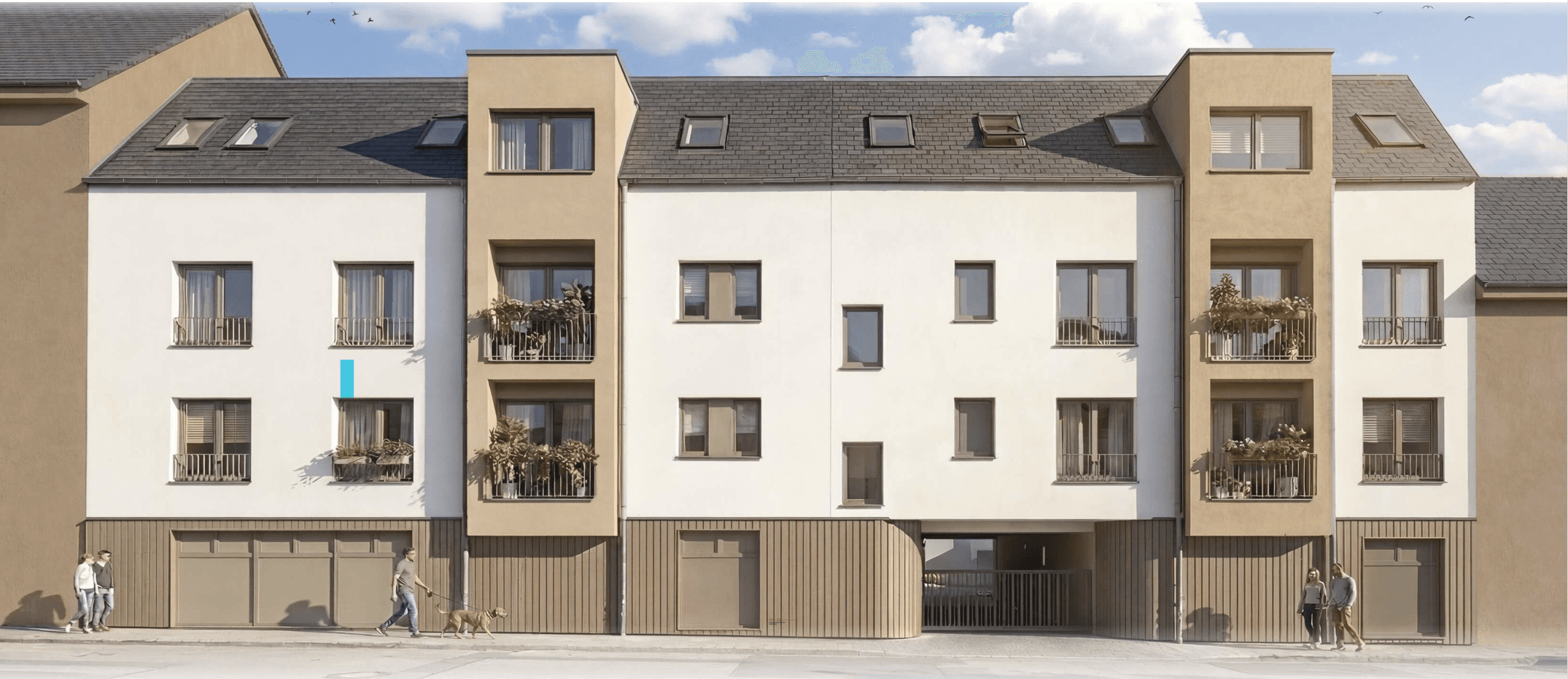 Neubau im Herzen von Euskirchen: 11 Eigentumswohnungen und ein Stadthaus im Effizienzhaus-40-Standard mit QNG-Siegel
